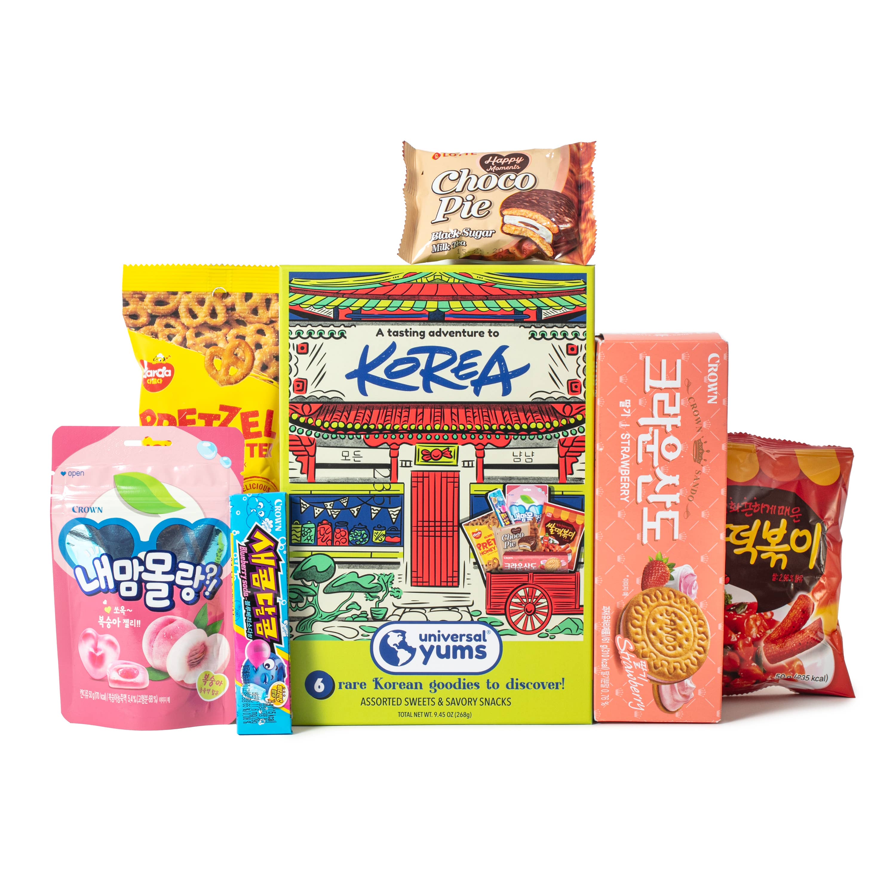 Universal Yums Korea Tasting Adventure | Exotic Snacks & Candy Gift Box